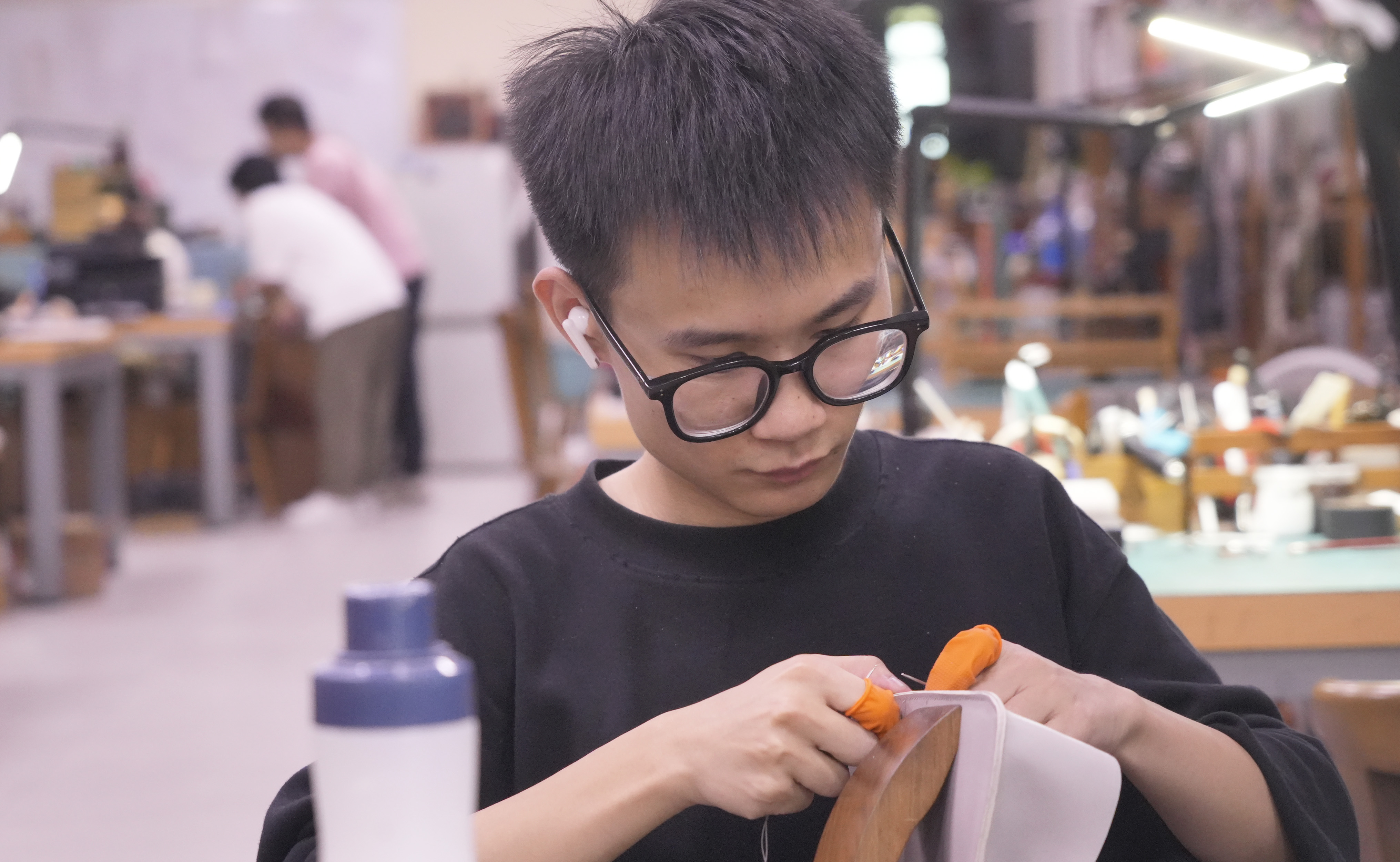 皮圈学员在工坊实操